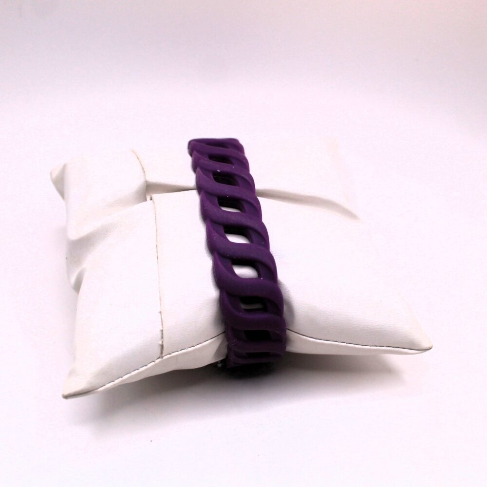 Avon Bright Pastel Linked Silicone Watch Purple - Picture 2 of 7